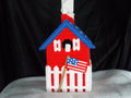 Patriotic Bird House Tissue Cover