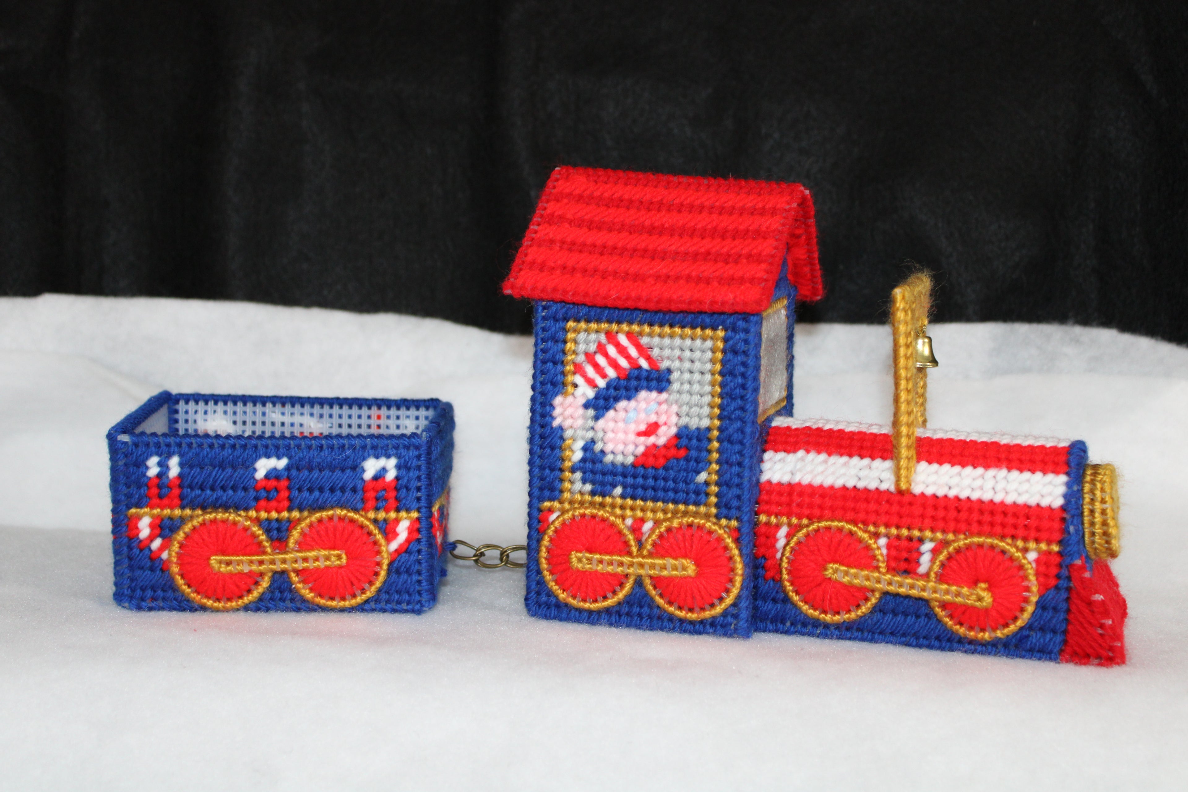 Patriotic Train Candy Dish