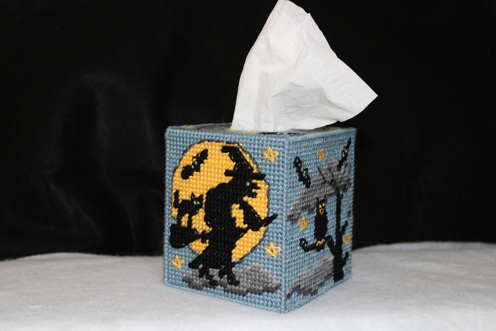 Halloween Witch Moonlight Tissue Cover